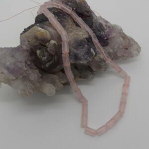 Rose Quartz Tubular Beads-0