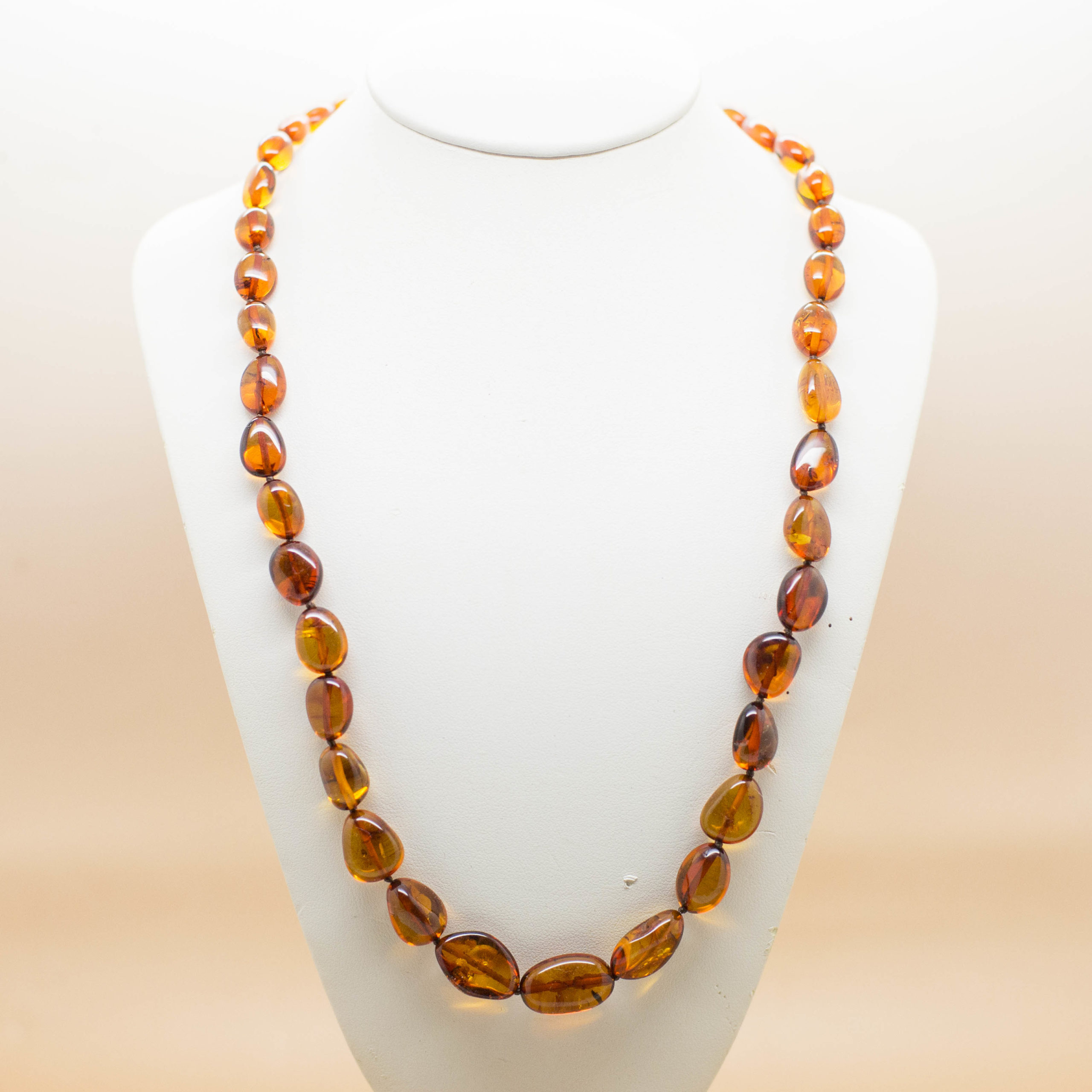 Buy Cognac Amber Necklace 1204 Colliers Crystals