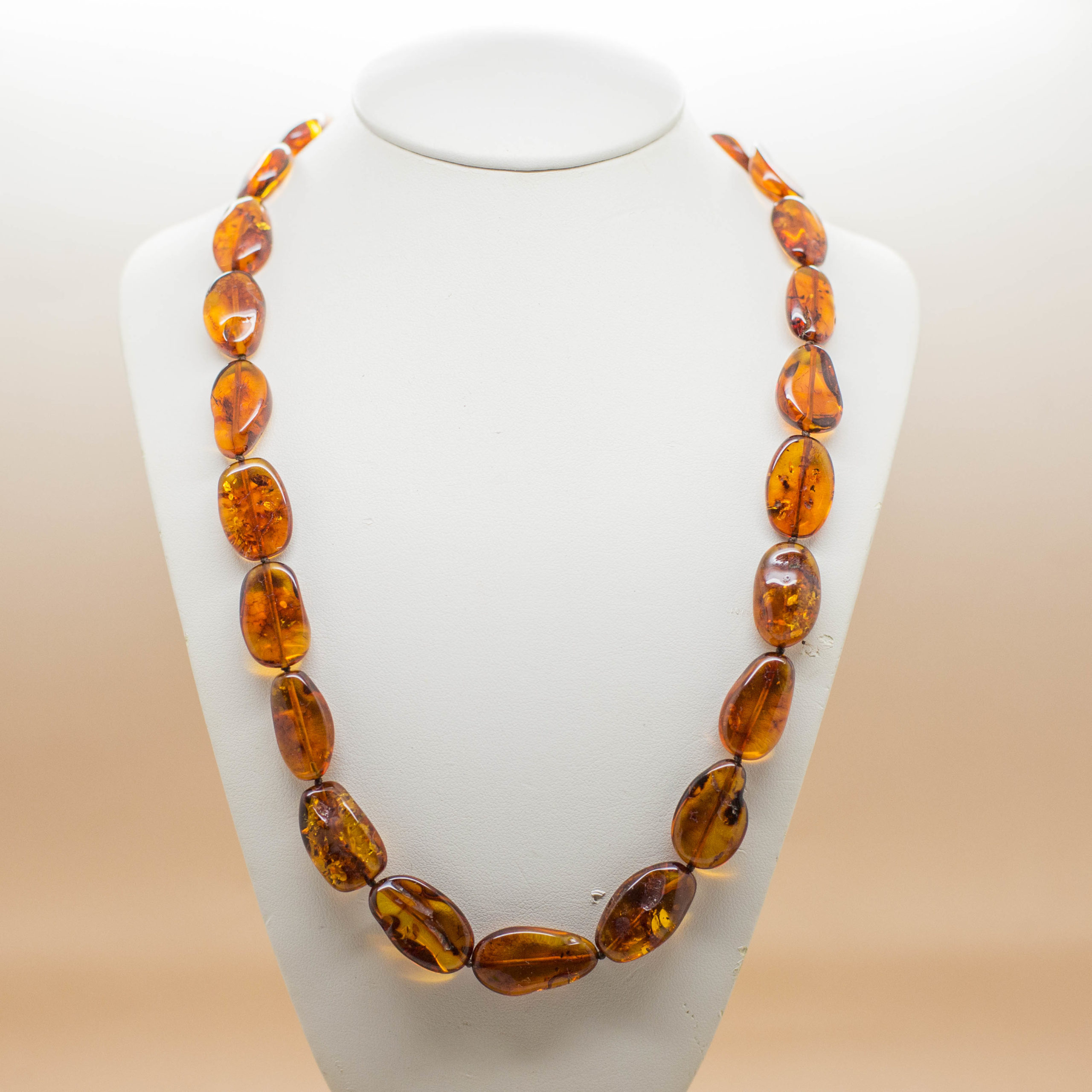 Shop Cognac Baltic Amber Necklace 1125