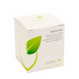 Bellesoy pure soy wax candle black rose