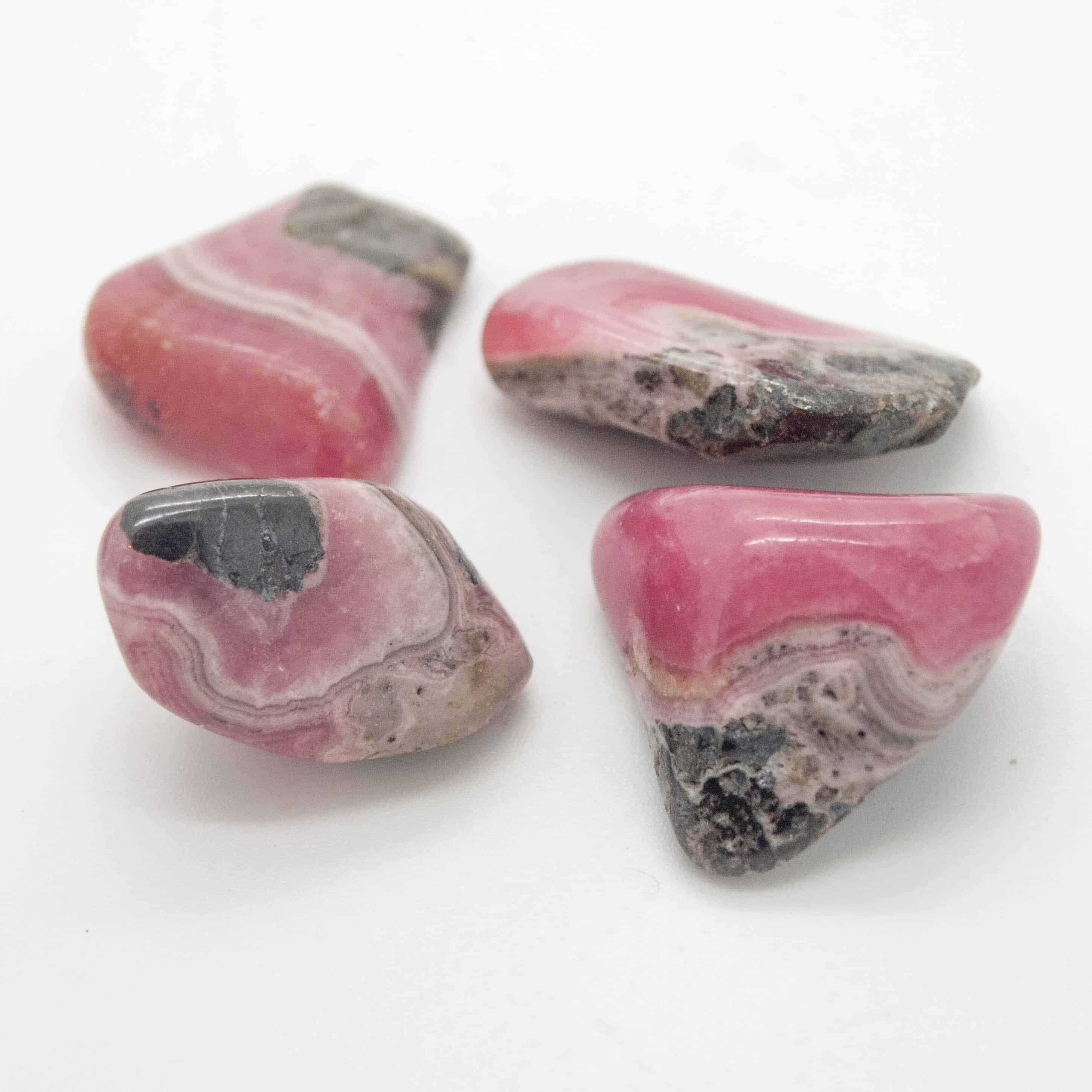 Shop Rhodochrosite Tumbled Stones - Colliers Crystals