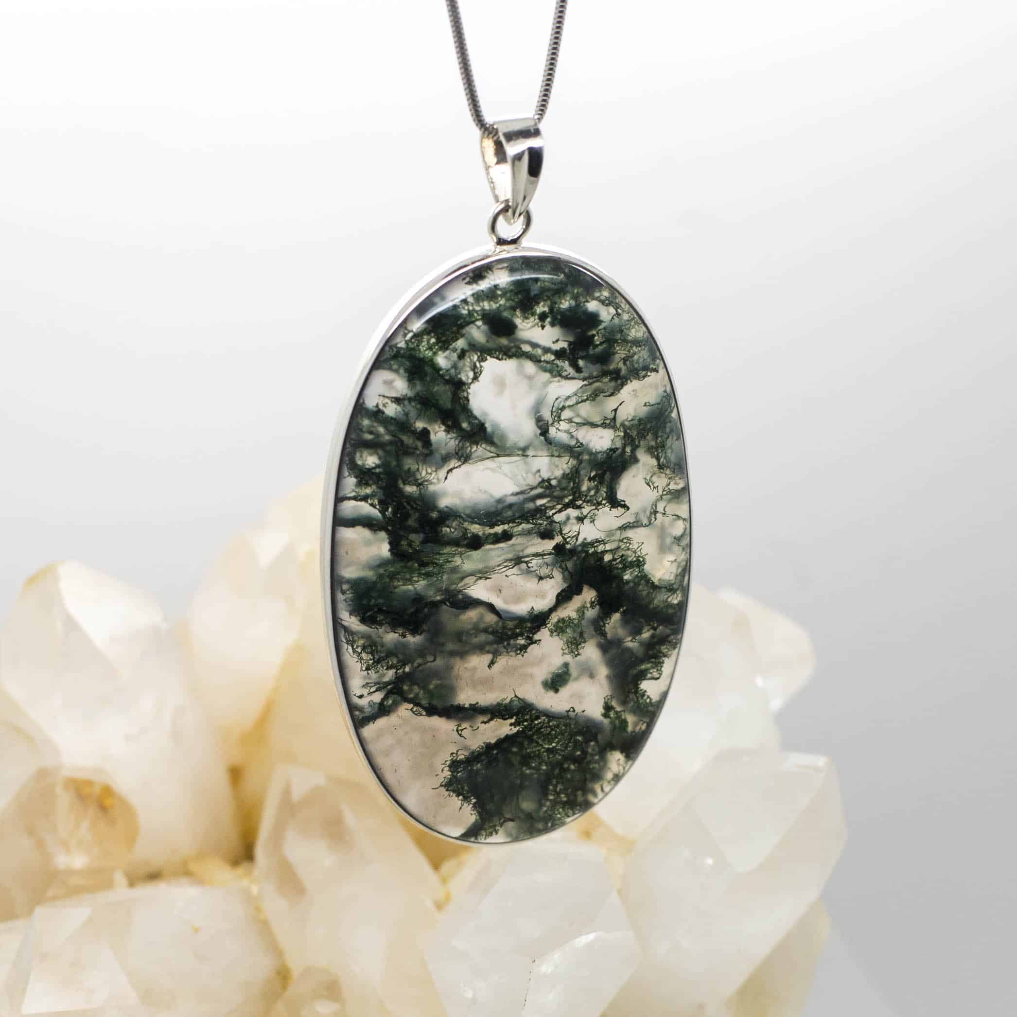 Buy Moss Agate Pendant 2040 - Colliers Crystals
