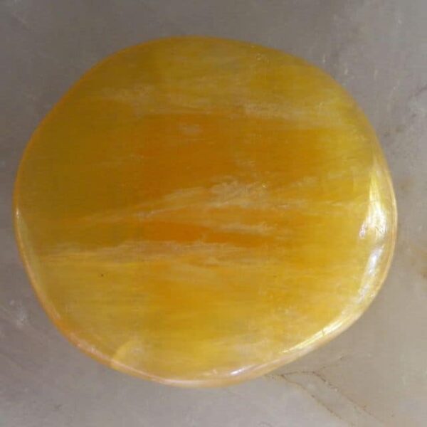 Gold Calcite Flat Stone