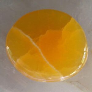 Gold Calcite Flat Stone