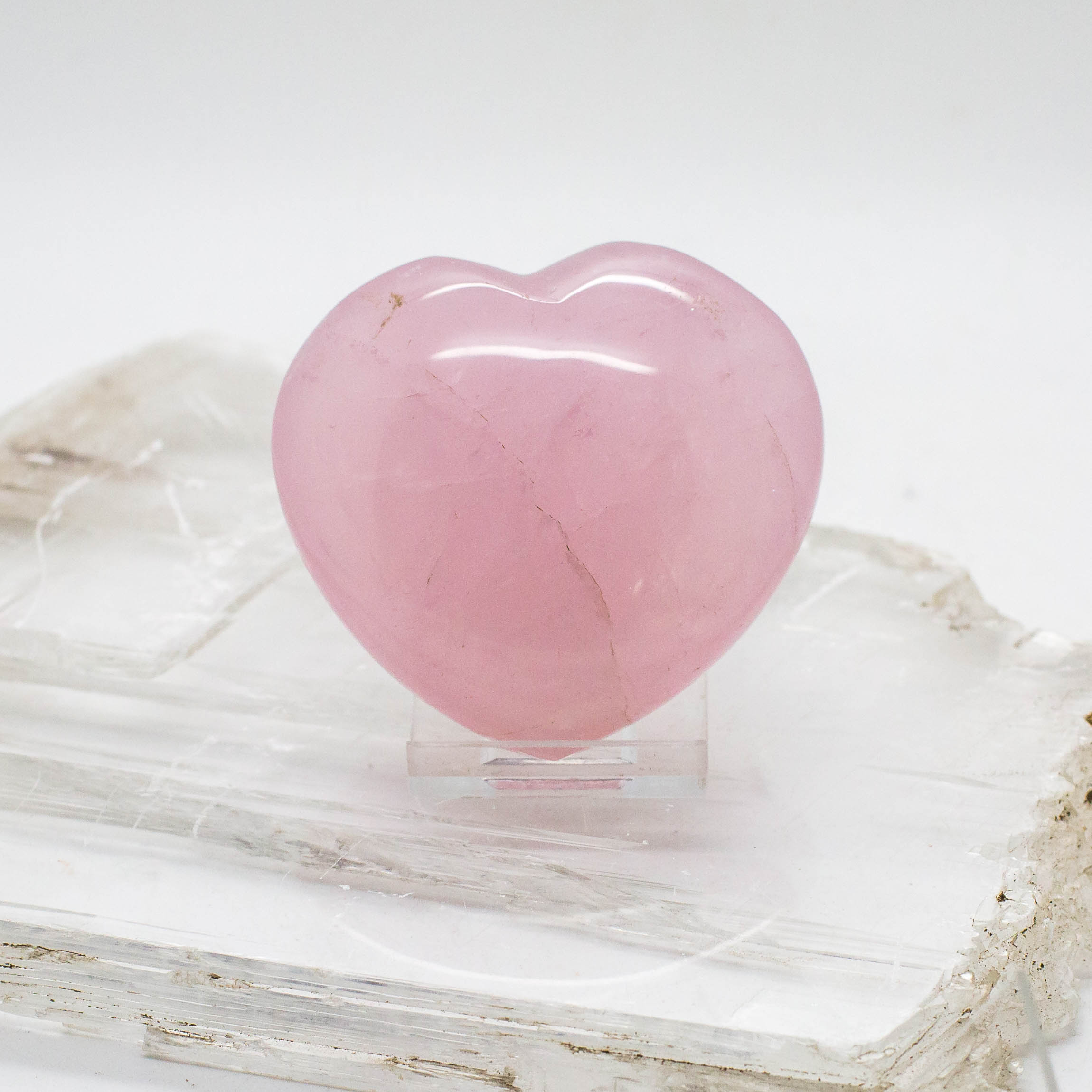 rose quartz heart