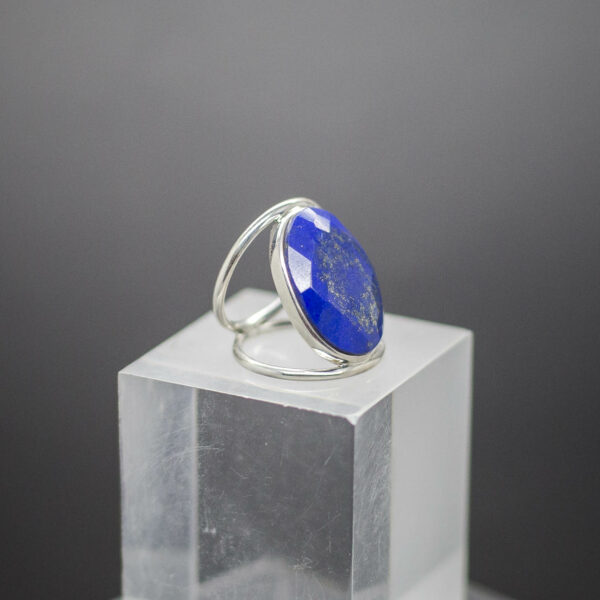 Faceted Lapis Ring