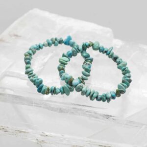 Turquoise Tumbled Stone Bracelet (1)