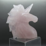 Rose Quartz Unicorn Head (1)