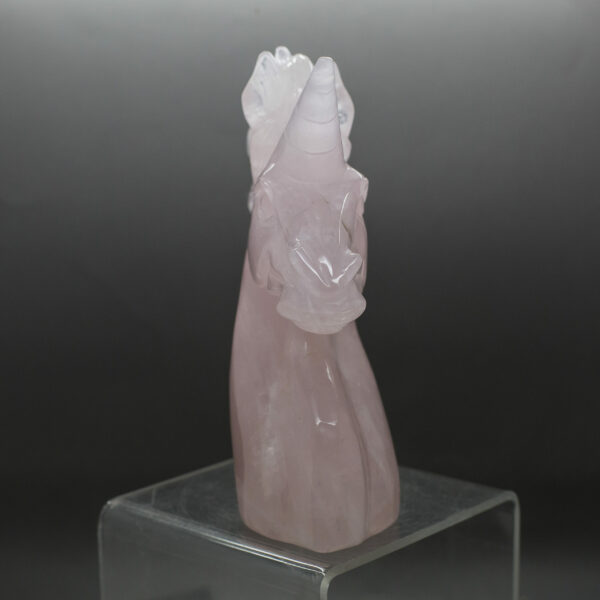Rose Quartz Unicorn Head (3)