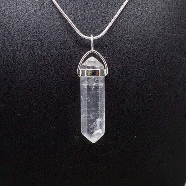clear quartz double terminated pendant (1)