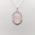 rose quartz oval pendant (1)