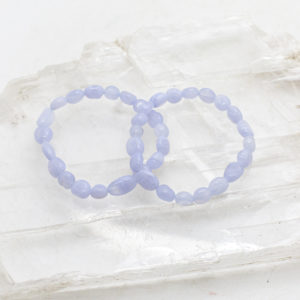 blue lace agate tumbled bracelet