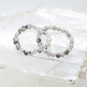 tourmalined quartz bracelet