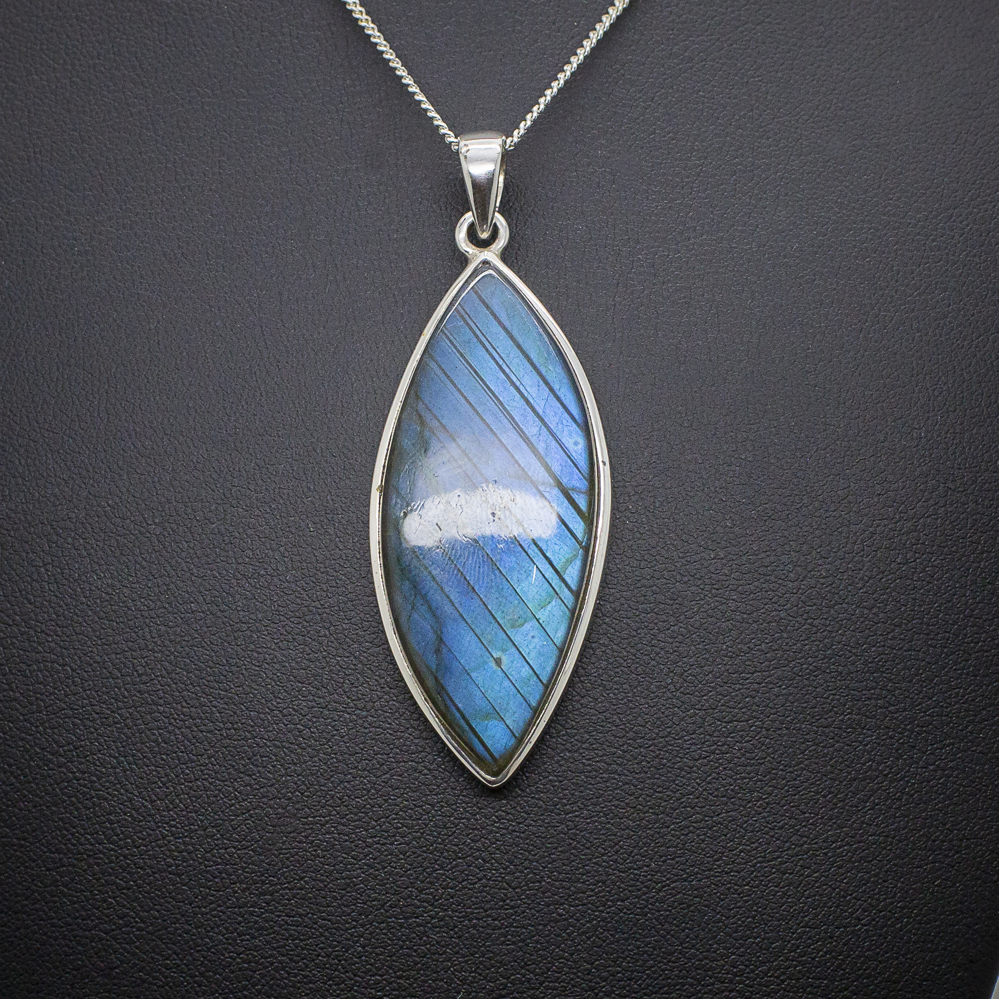 labradorite locket