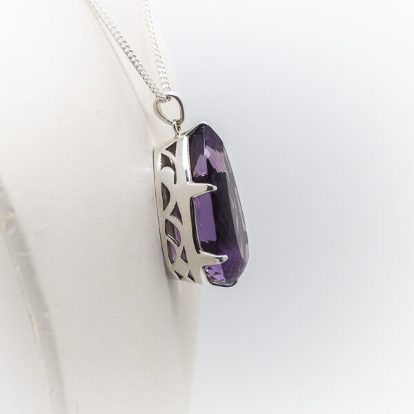 Amethyst Pendant Faceted