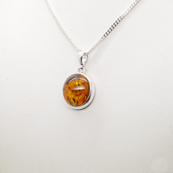 baltic amber circular pendant