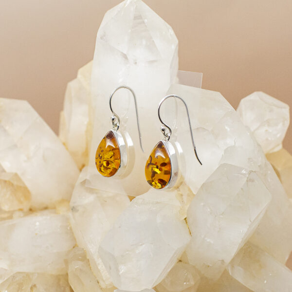 baltic amber drop earrings