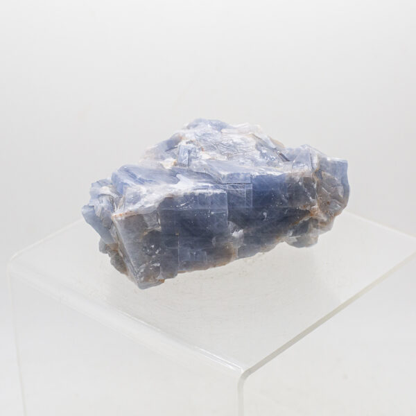 blue calcite natural chunk