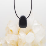 shungite tumbled stone pendant