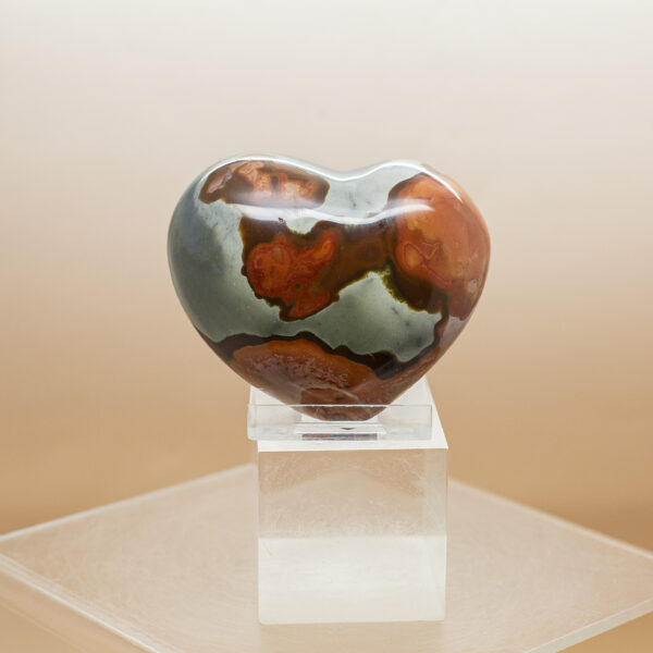 polychrome jasper heart
