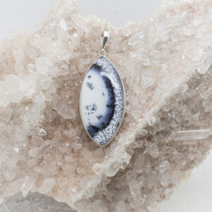 dendritic opal pendant