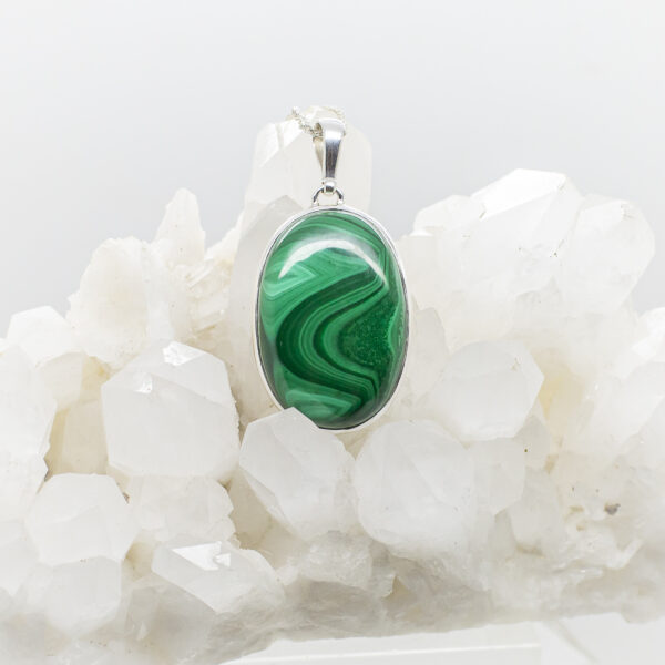 malachite pendant