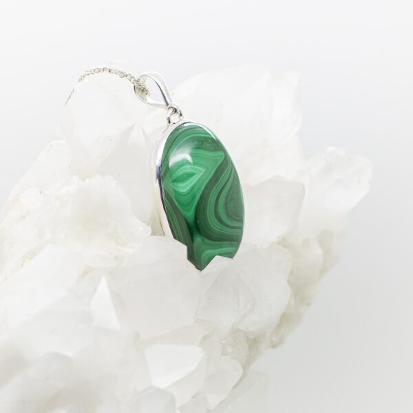 malachite pendant