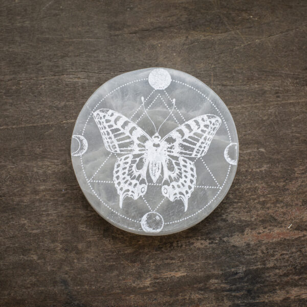 selenite charging plate butterfly