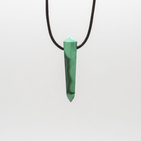 malachite double terminated pendant