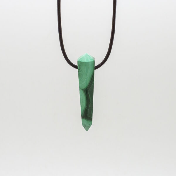 malachite double terminated pendant