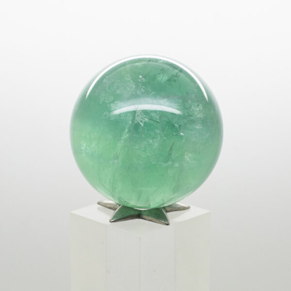 green fluorite sphere