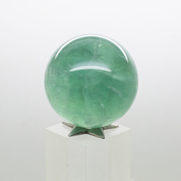 green fluorite sphere