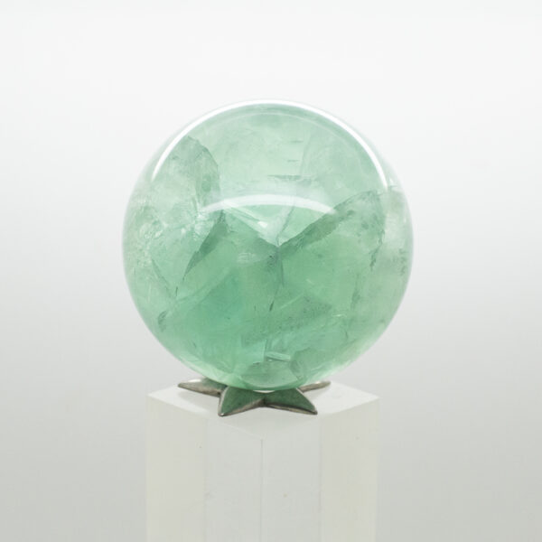 green fluorite sphere