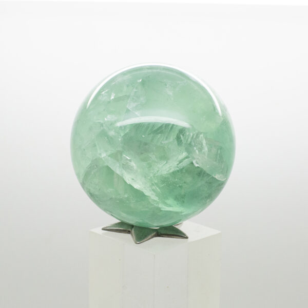 green fluorite sphere