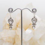 clear quartz earrings