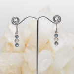 moonstone and blue topaz earrings