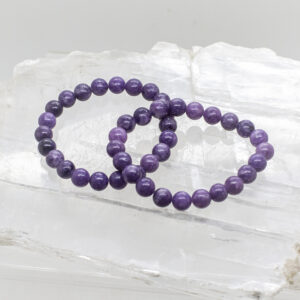 lepidolite 8mm bead bracelet