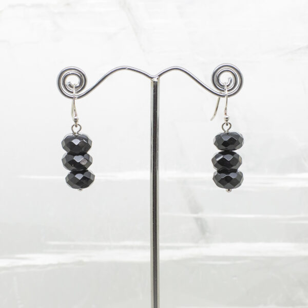 black agate earrings