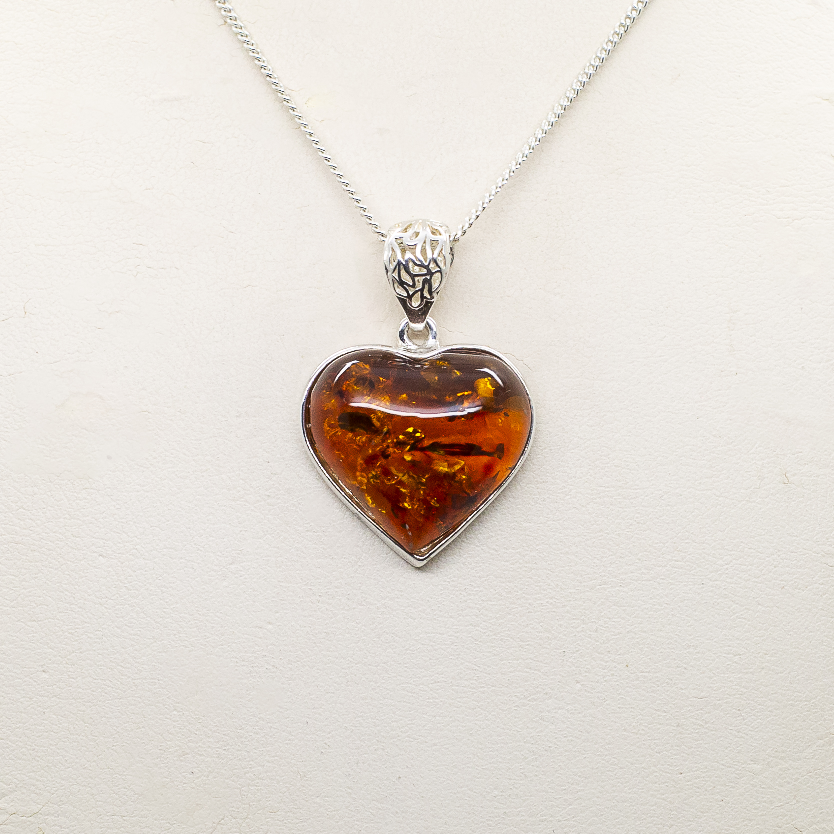 amber heart pendant amber heart pendant