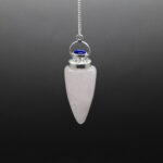 rose quartz and lapis lazuli pendulum