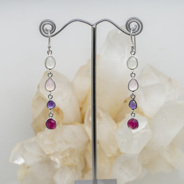 multi stone earrings