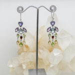 multi stone earrings