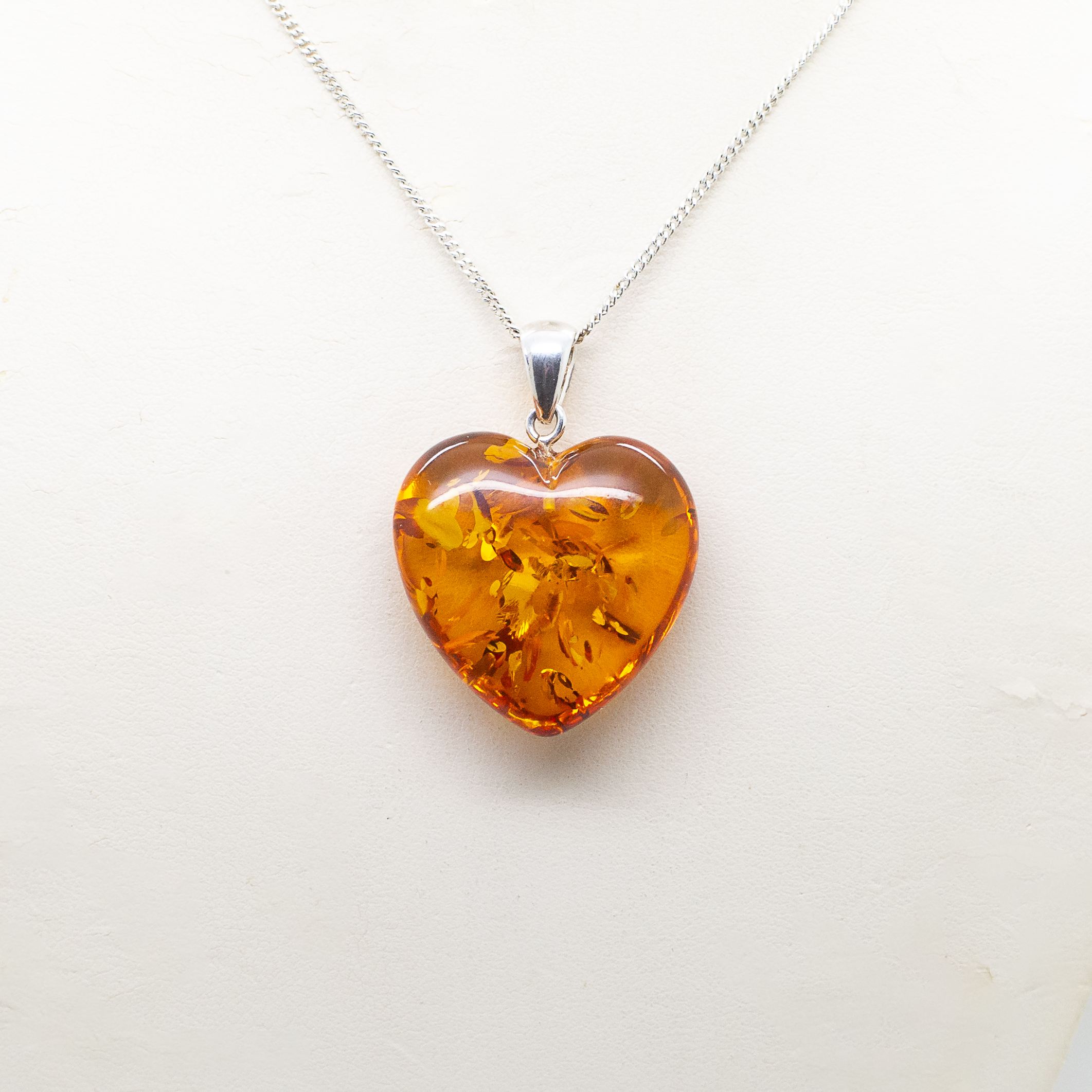 amber heart pendant amber heart pendant