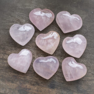 rose quartz hearts