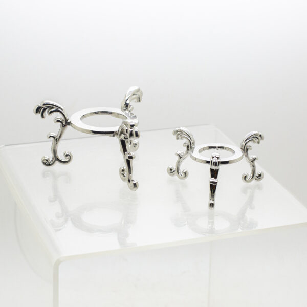 metal crystal ball stand