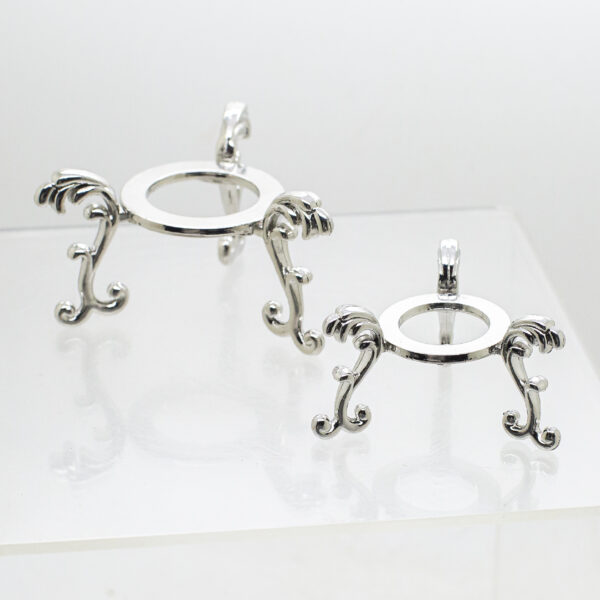metal crystal ball stand