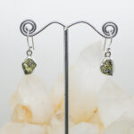 moldavite earrings