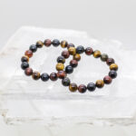 tiger eye multi colour 10mm bead bracelet