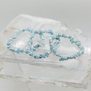 larimar chip bracelets