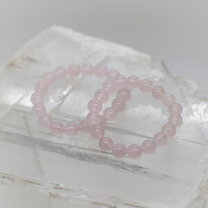 rose quartz 10mm bead bracelet